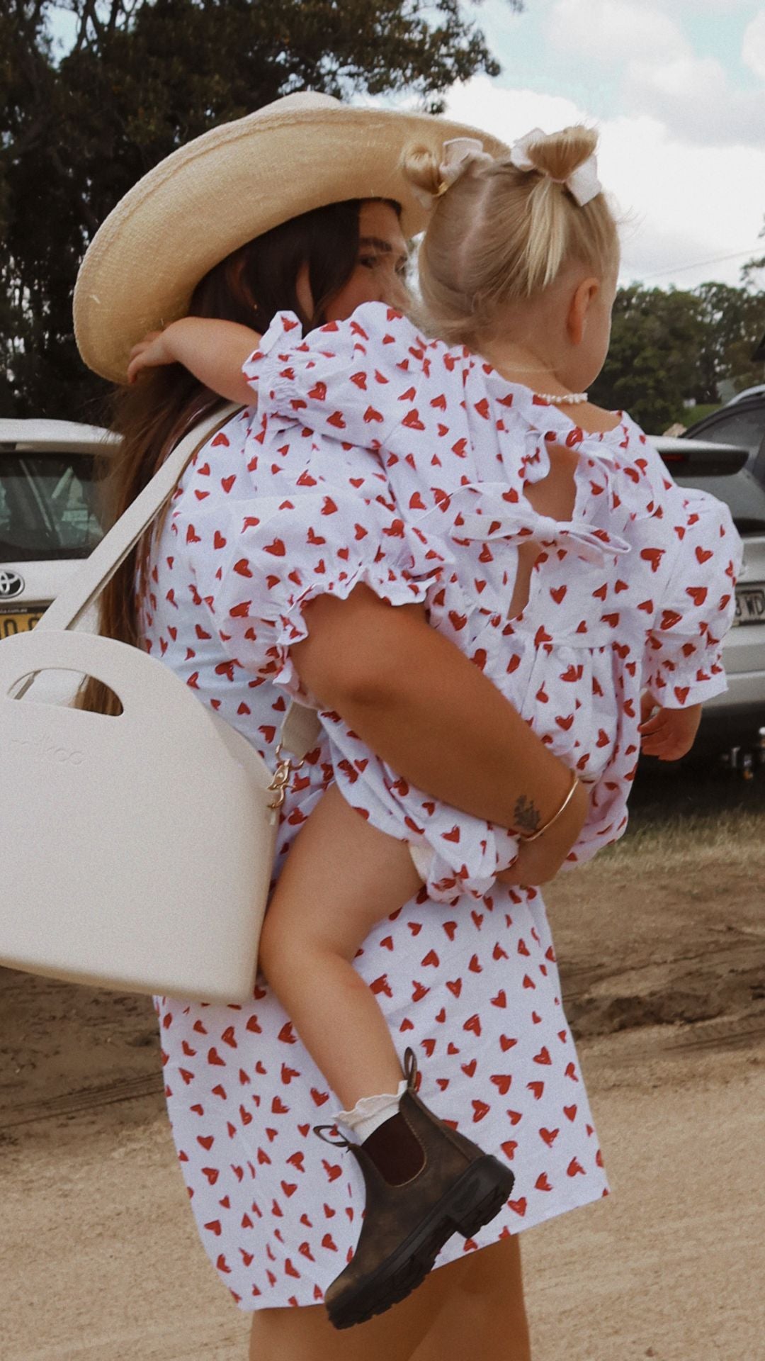 The Minï Hallie Dress | Heart 'Red'