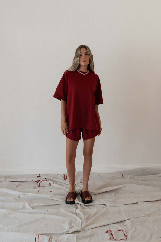 Etta Short | Heart Snap Merlot