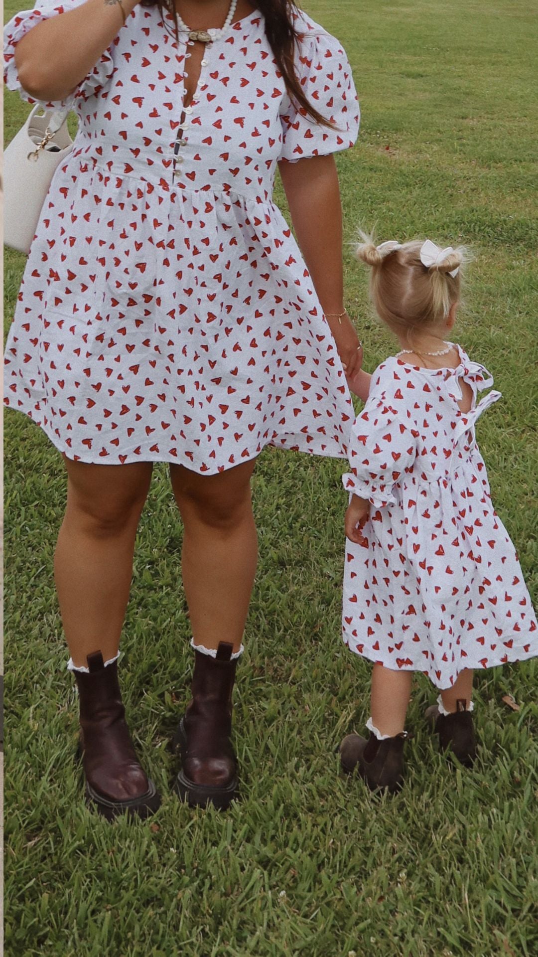 The Minï Hallie Dress | Heart 'Red'