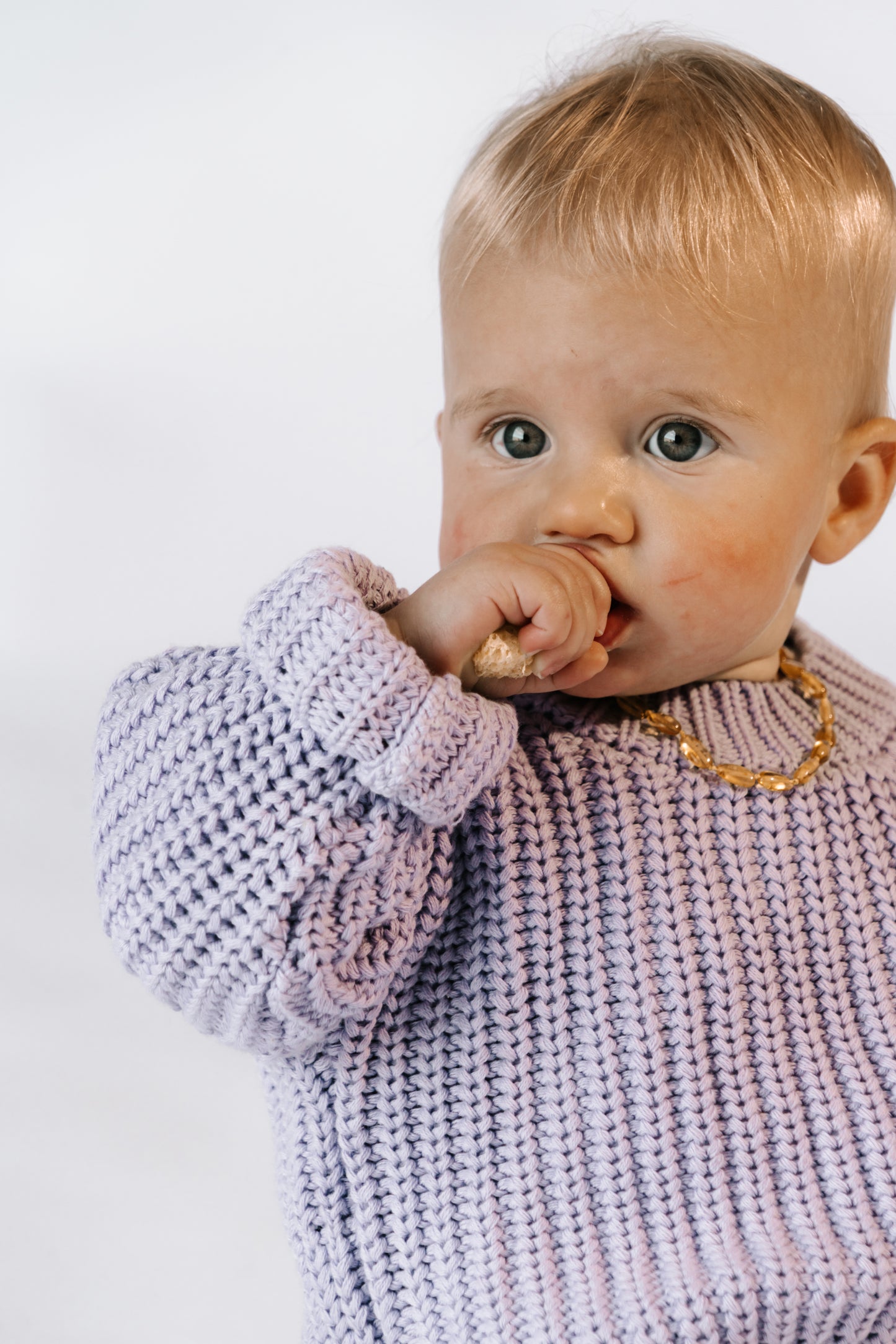 Baby Bloom Knit Jumper | Lilac