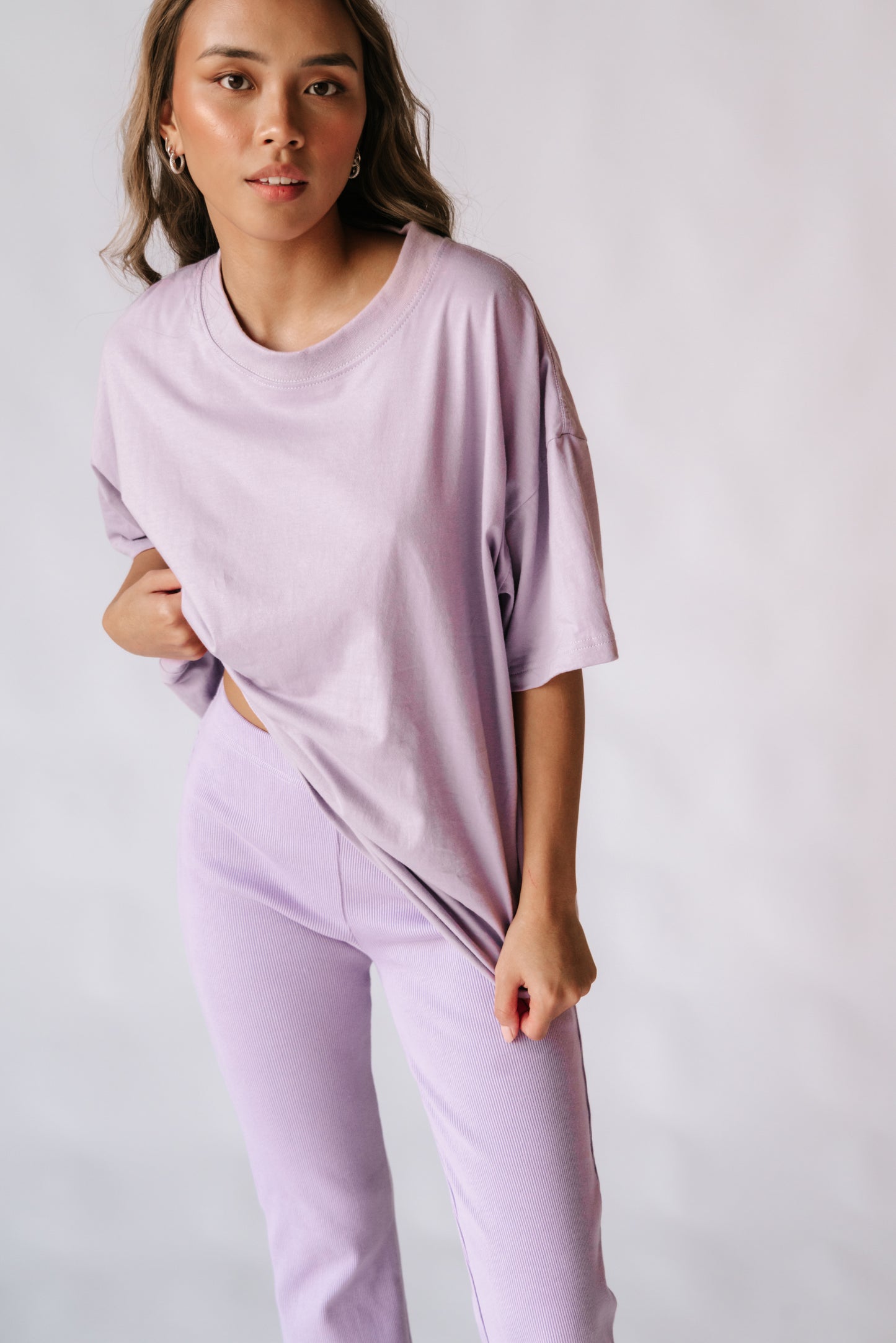 Astrid Oversized Tee | Lilac