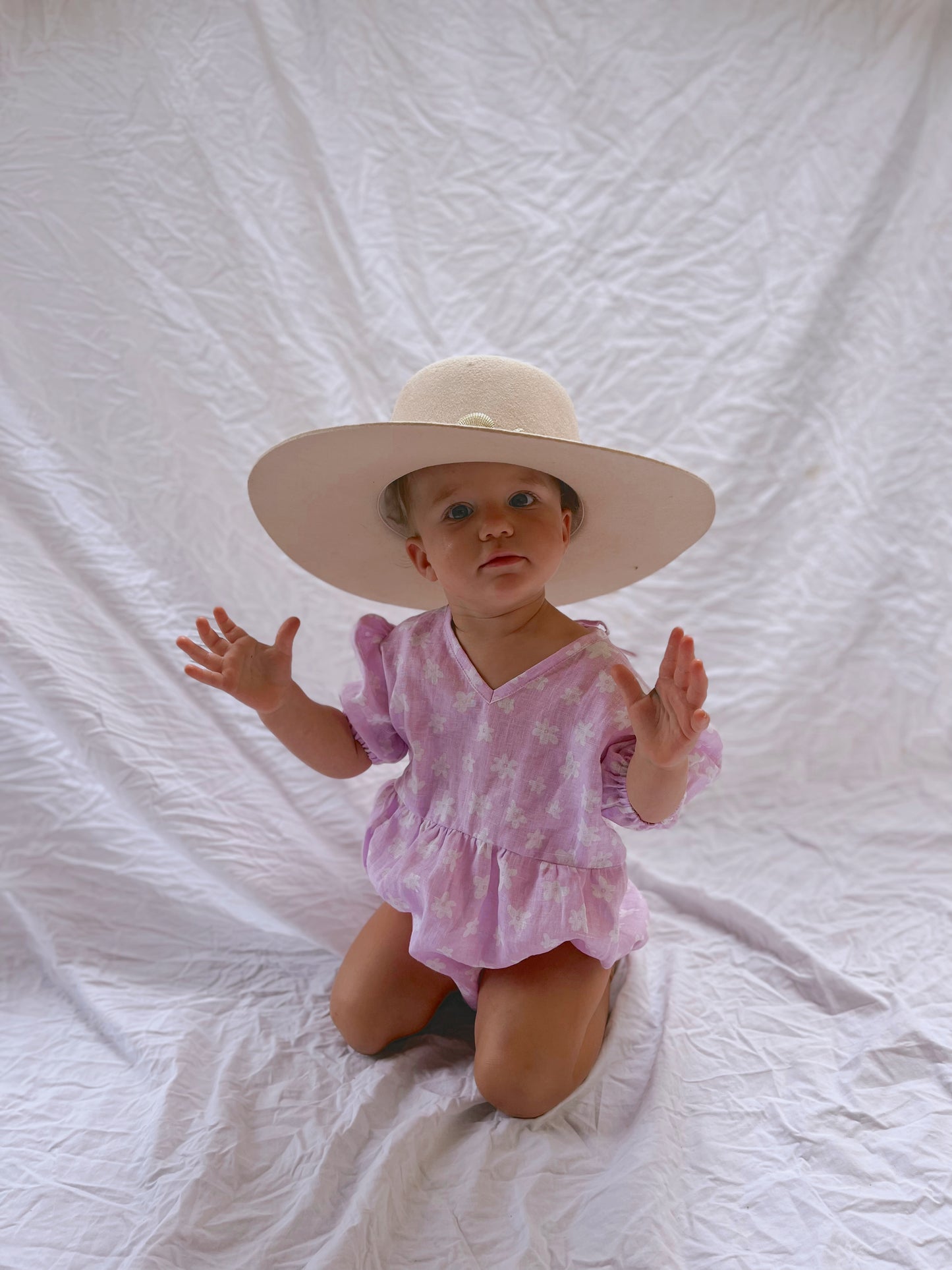 Flora Minï Romper | Daisy Lavender