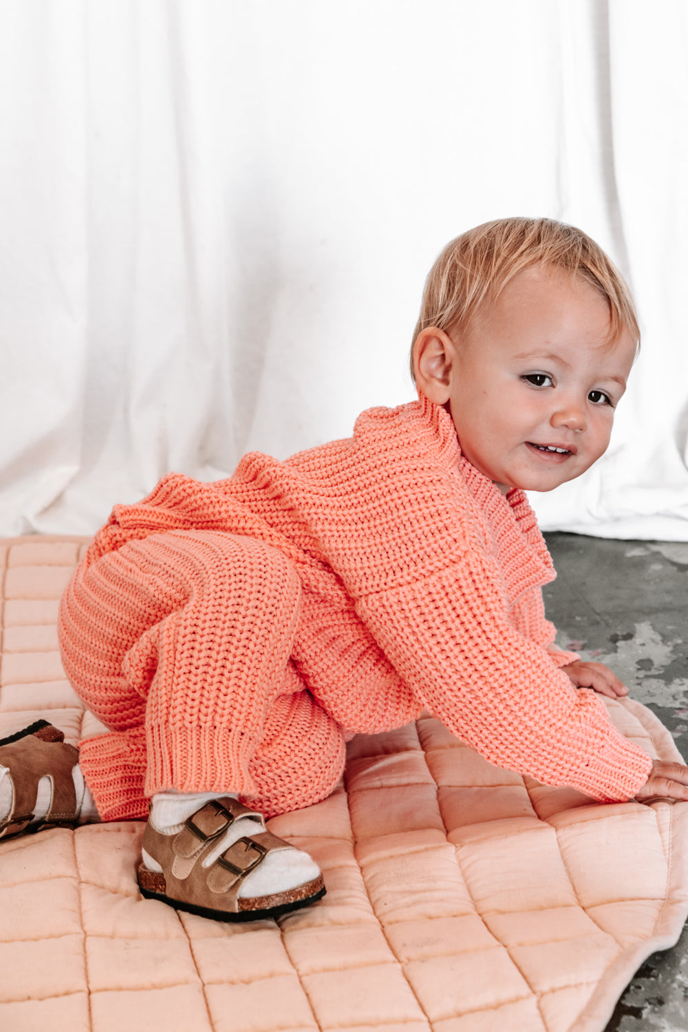 Posey Knit Jumper | Coral