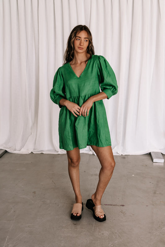 The Flora Dress | Green
