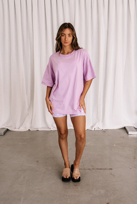 Astrid Oversized Tee | Lavender