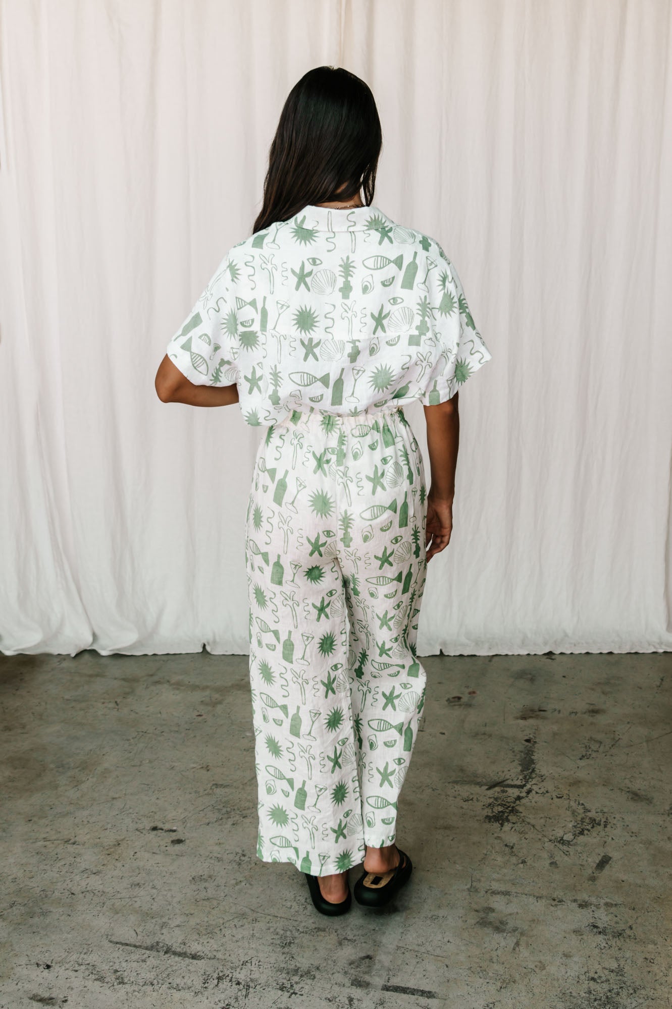 Eula Pant 'Long Lunch' | Green