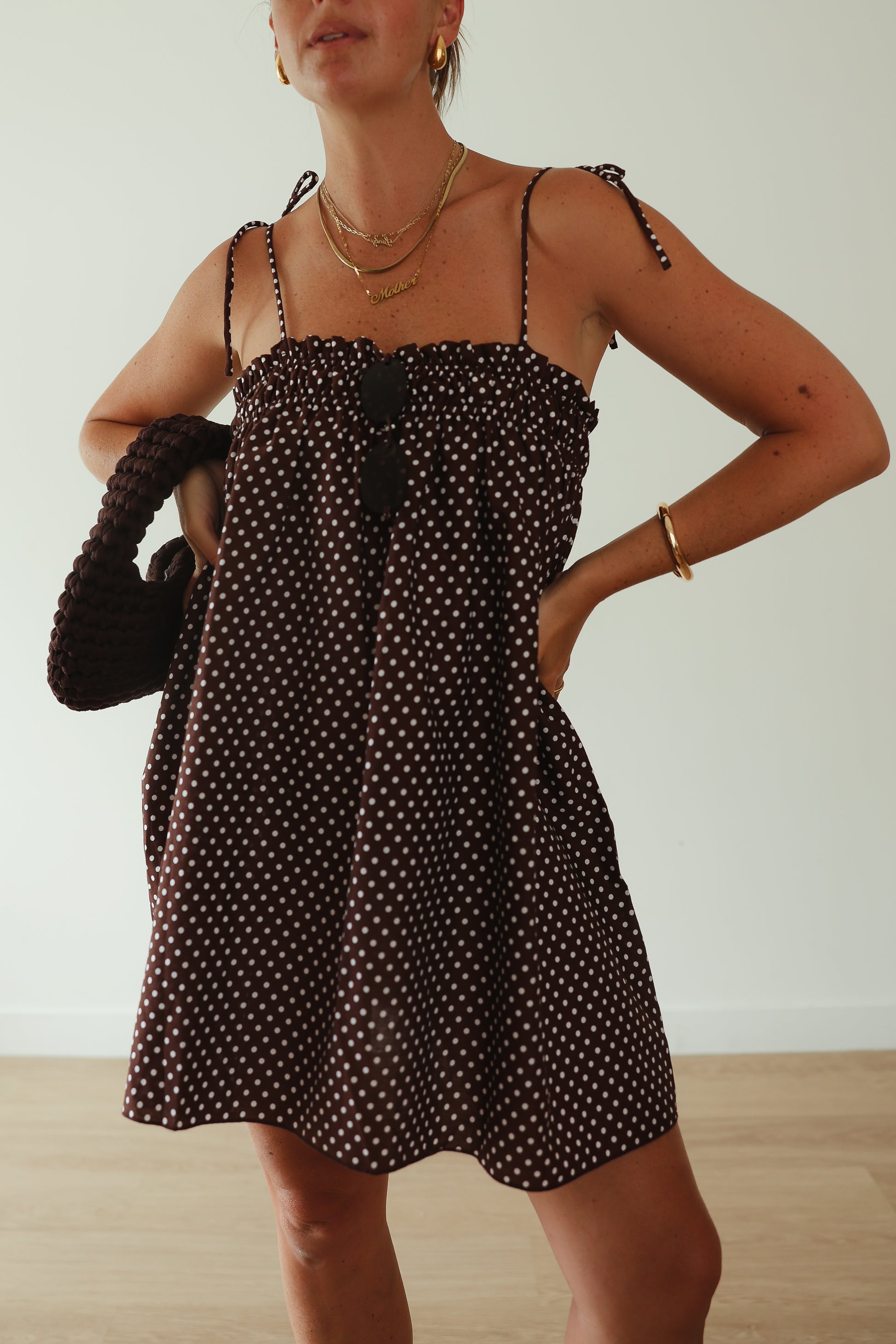 THE DOTTY DRESS - GREEN WITH YELLOW POLKADOTS | Ethical Slow Fashion | hll stre THE DOTTY DRESS - GREEN WITH YELLOW POLKADOTS | Ethical Slow Fashion | hll stre