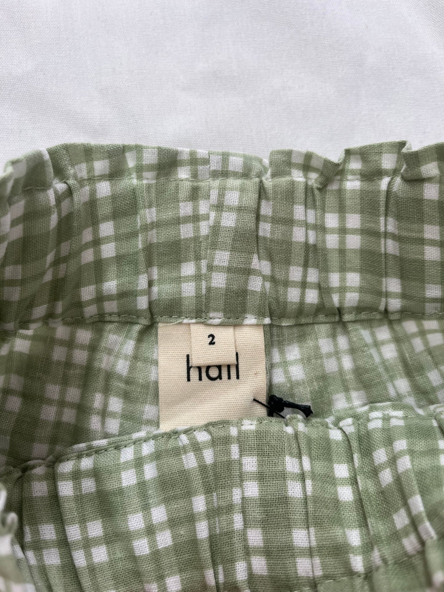 Mini Bobbi Pant | Gingham 'green'