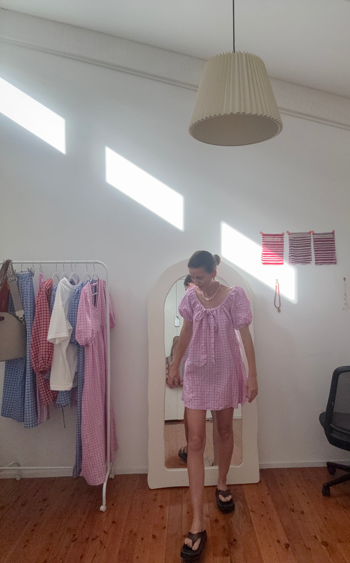 Betty Dress | Gingham 'lavender’