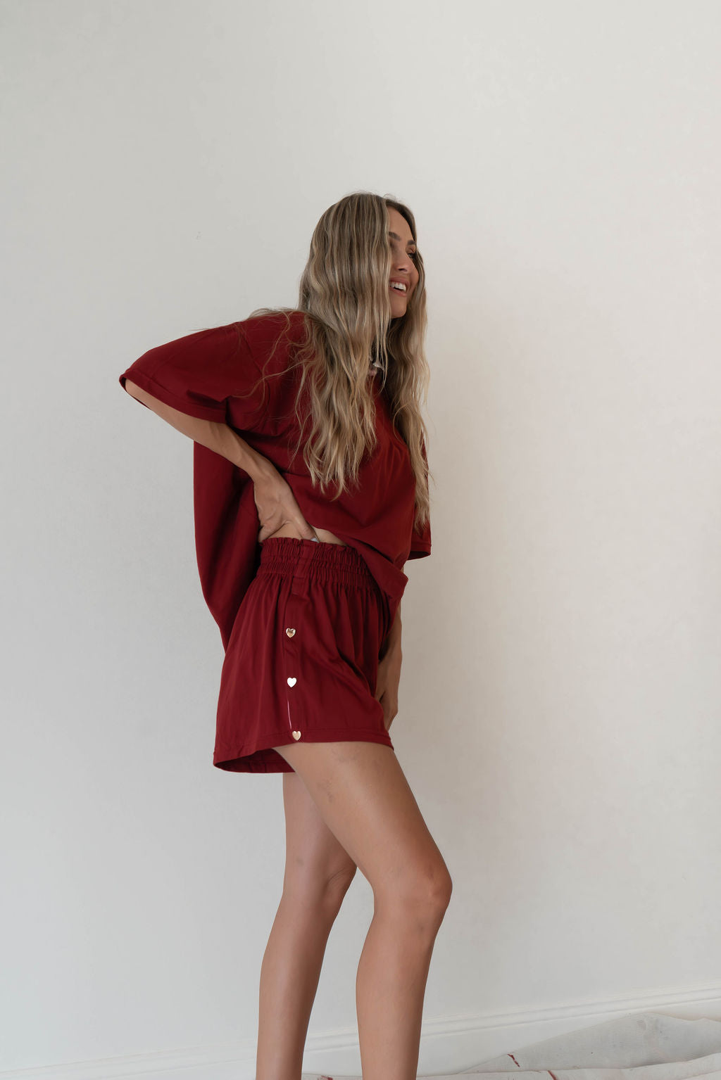 Etta Short | Heart Snap Merlot