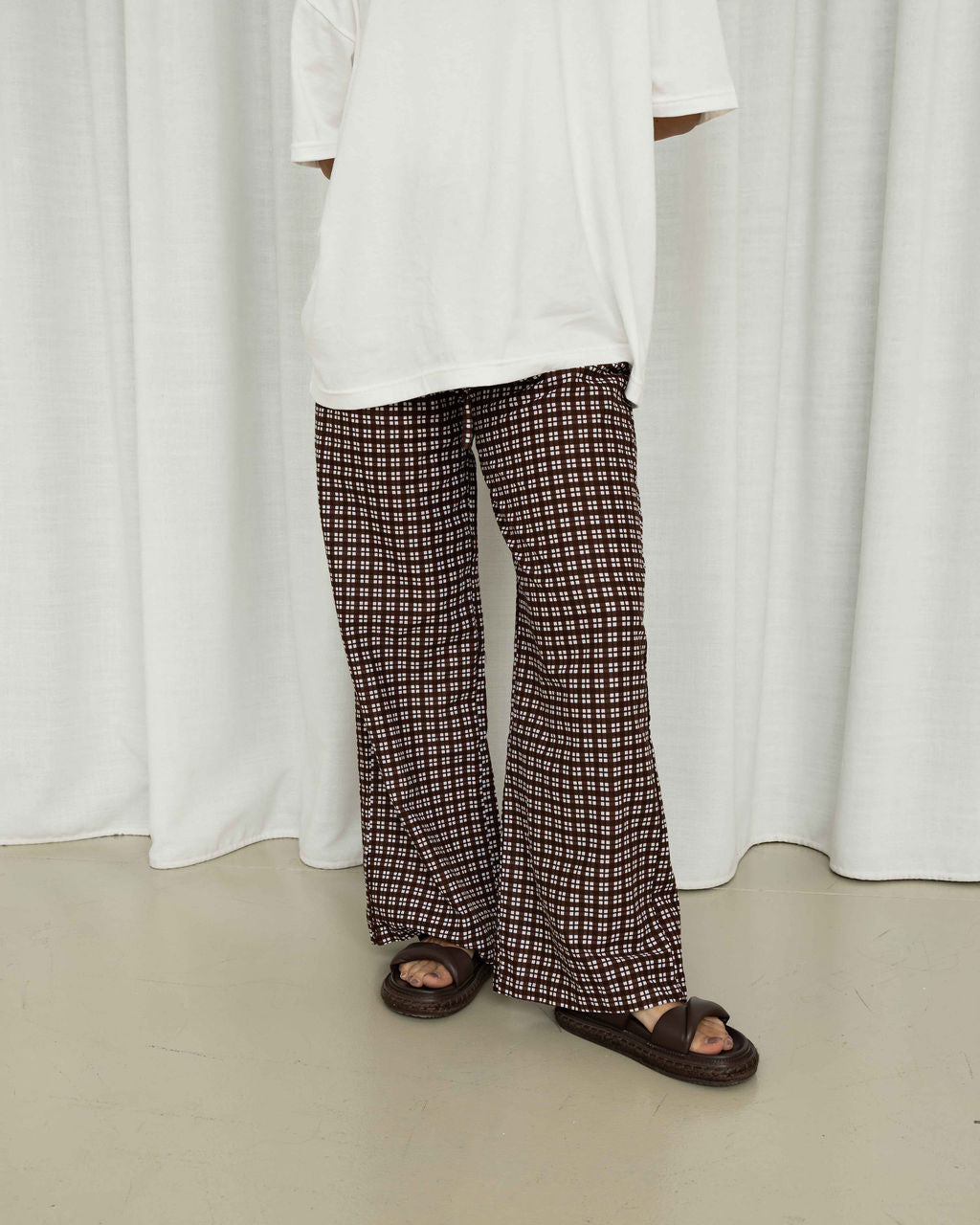 Bobbi Pant | Gingham Chocolat