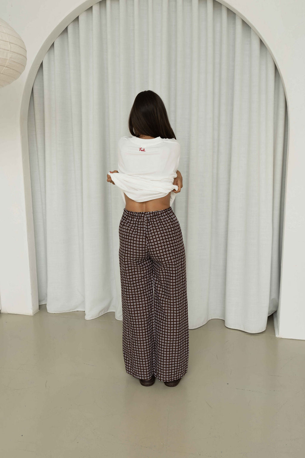 Bobbi Pant | Gingham Chocolat