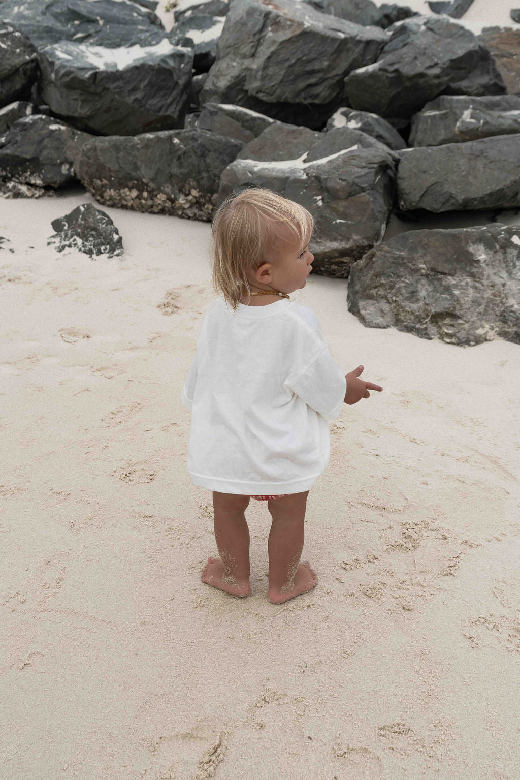 Mini On Holiday Tee | White + Blue