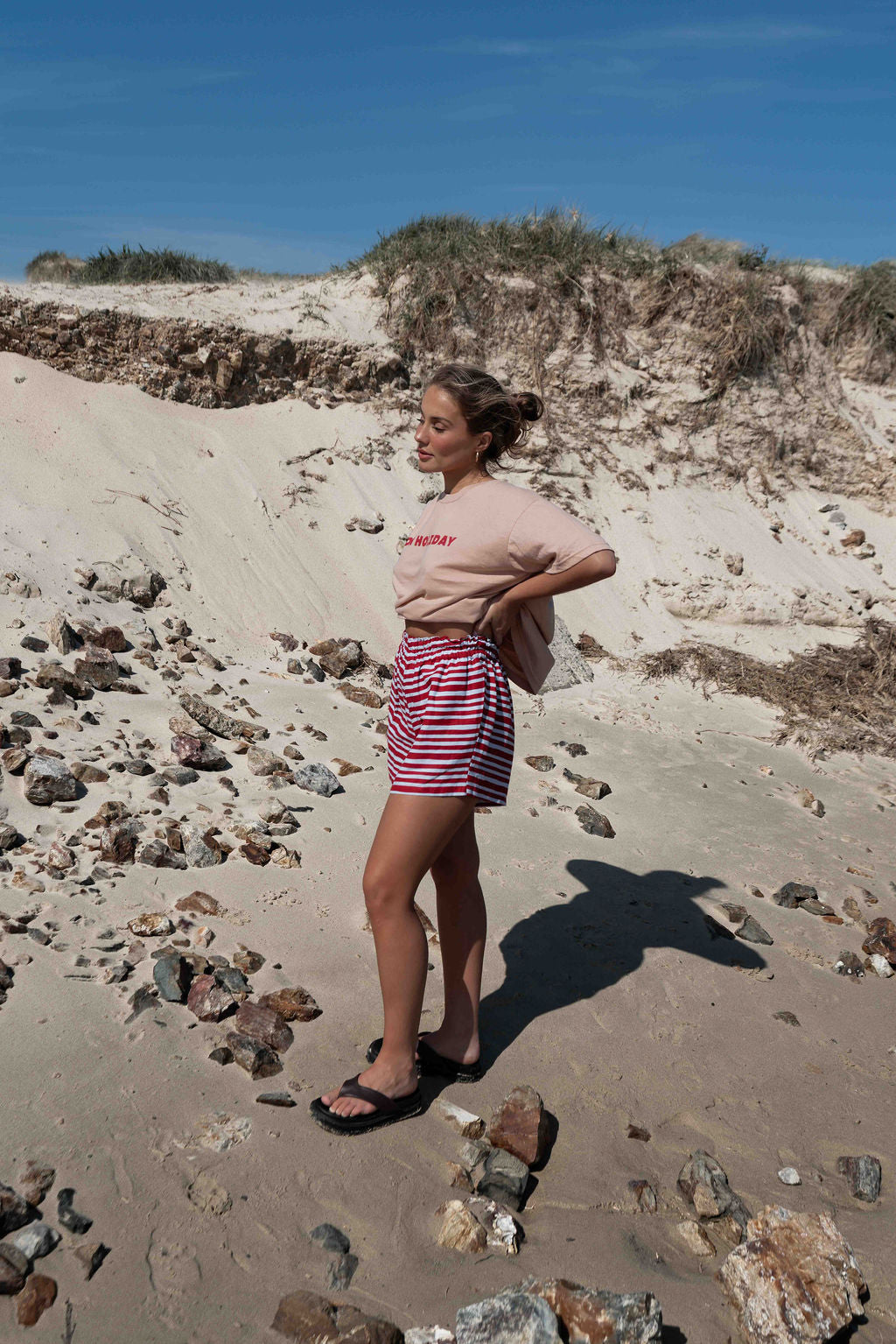 Etta Short | Striped Red + Blue