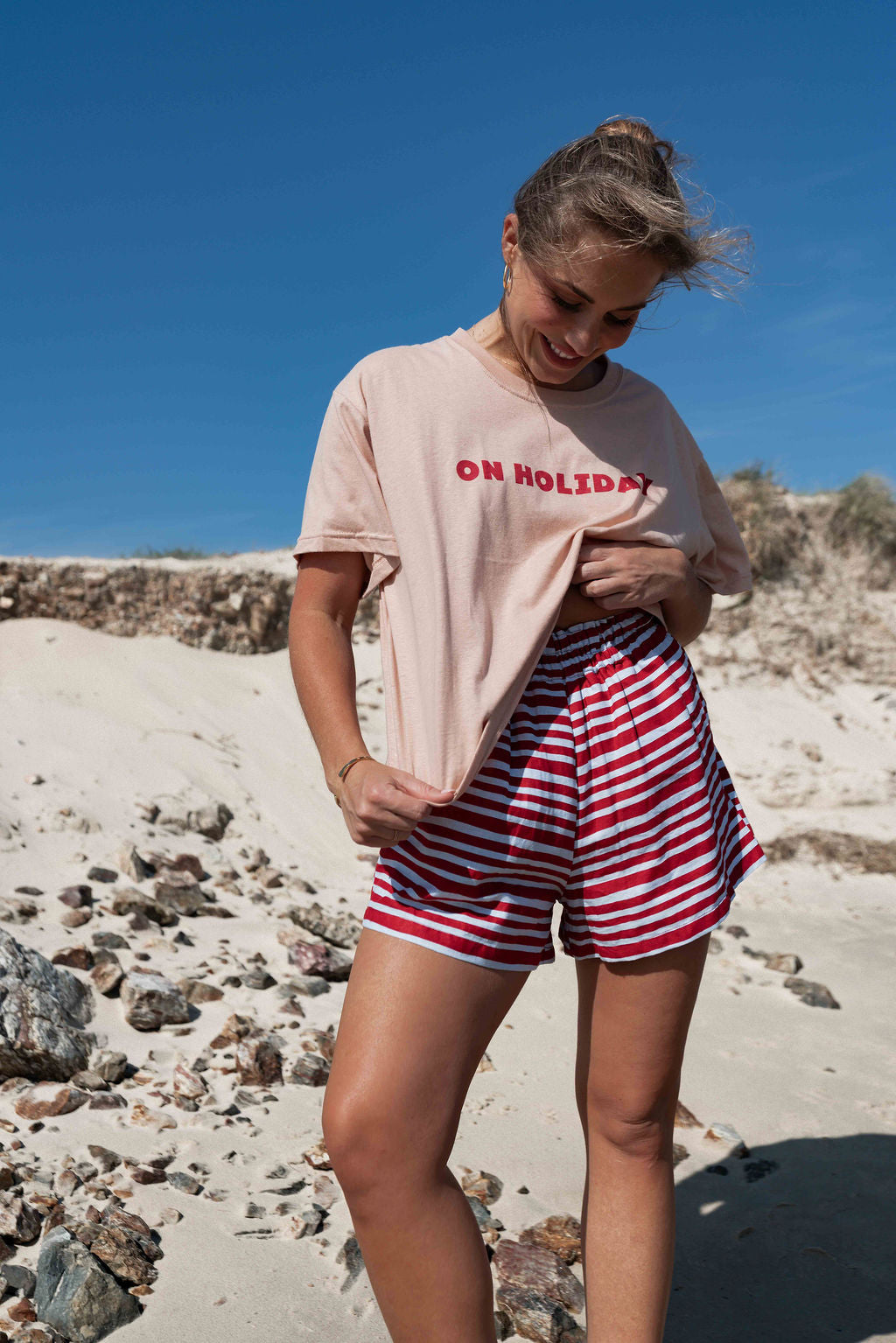 On Holiday Tee | Dusty Pink