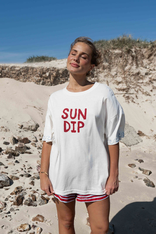 Sun Dip Tee | White