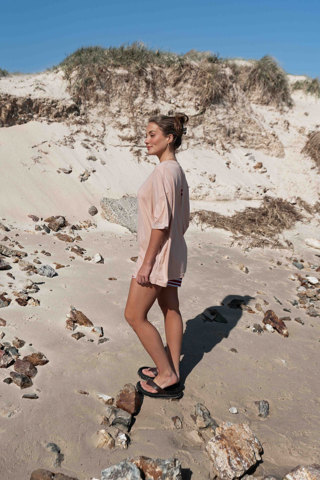 Sun Dip Tee | Dusty Pink