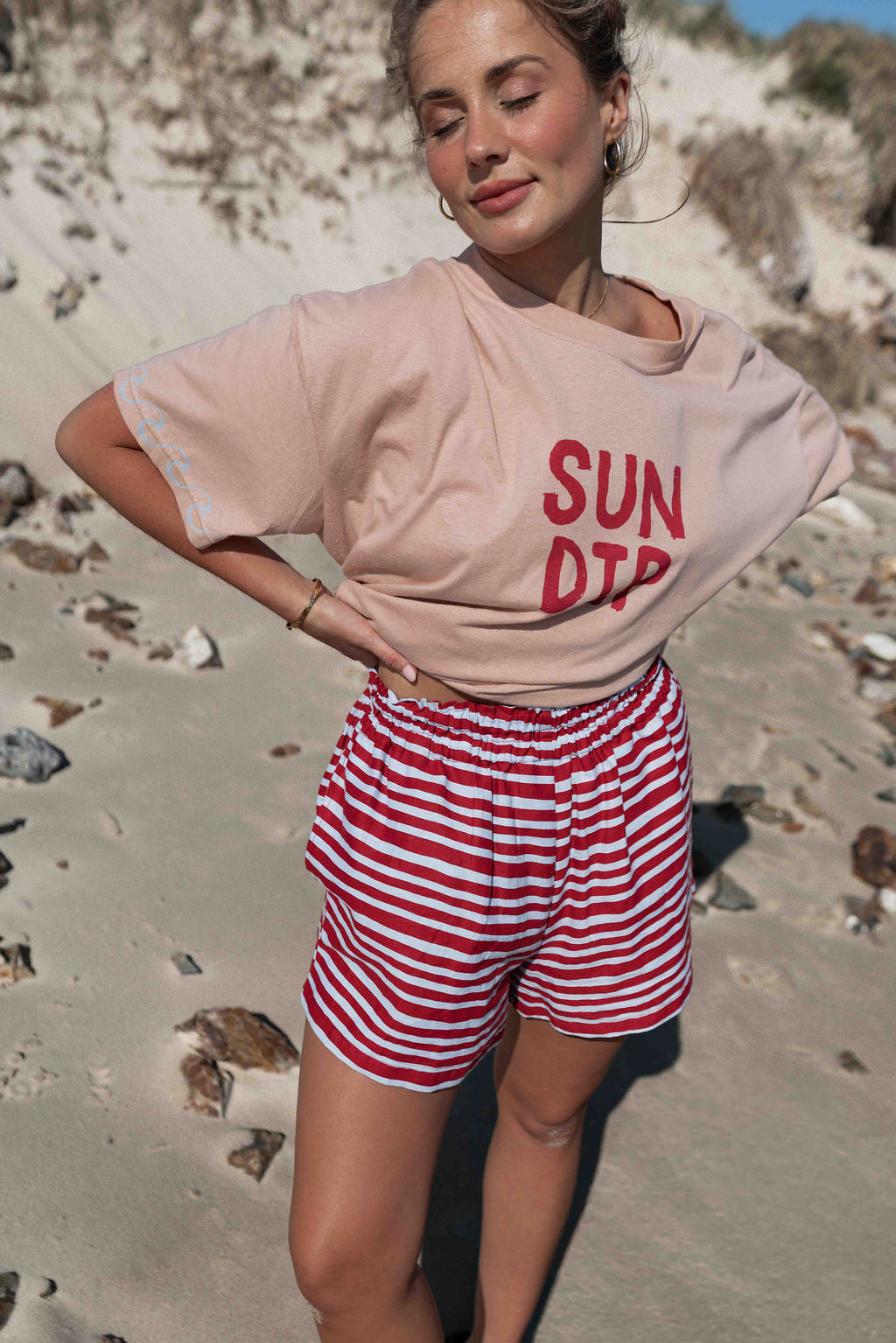 Sun Dip Tee | Dusty Pink
