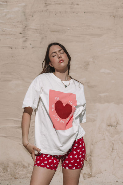 Heart You Tee | Red + Pink