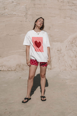 Heart You Tee | Red + Pink