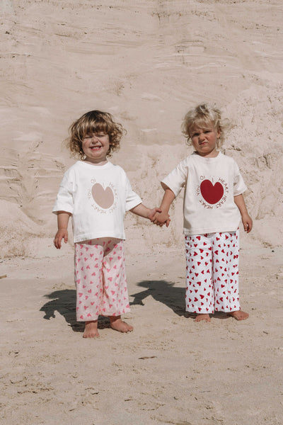 Mini Bobbi Pant | Heart 'Ruby Red'