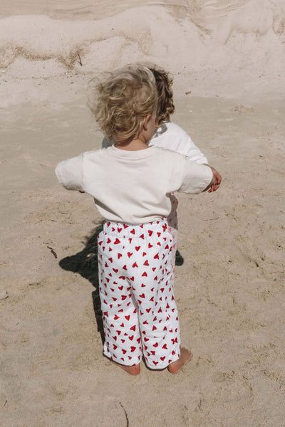 Mini Bobbi Pant | Heart 'Ruby Red'