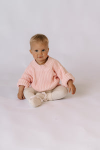 Baby Bloom Knit Jumper | Baby Pink