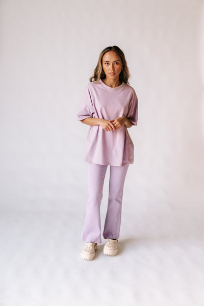 Astrid Oversized Tee | Lilac