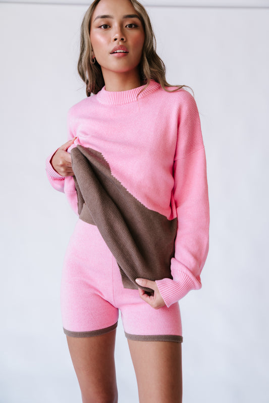 The Wave Jumper | Pink / Mocha