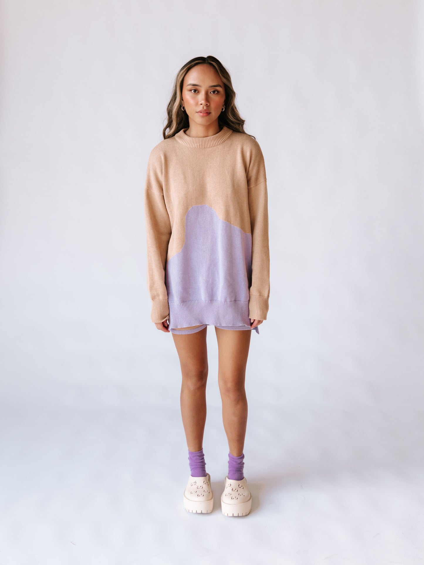 The Wave Jumper | Caramel / Lilac