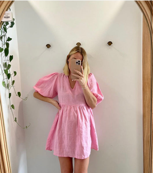 The Flora Dress | Hot Pink