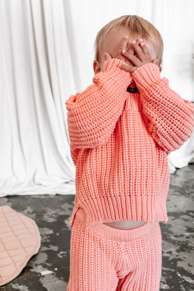 Posey Knit Jumper | Coral