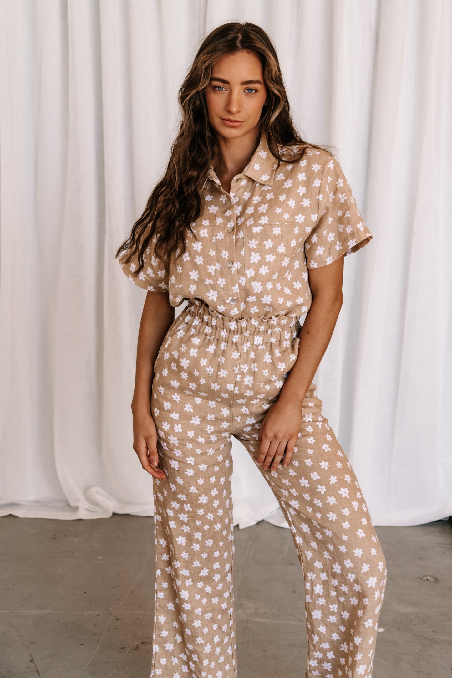 Aggie Pant | Daisy Hazelnut